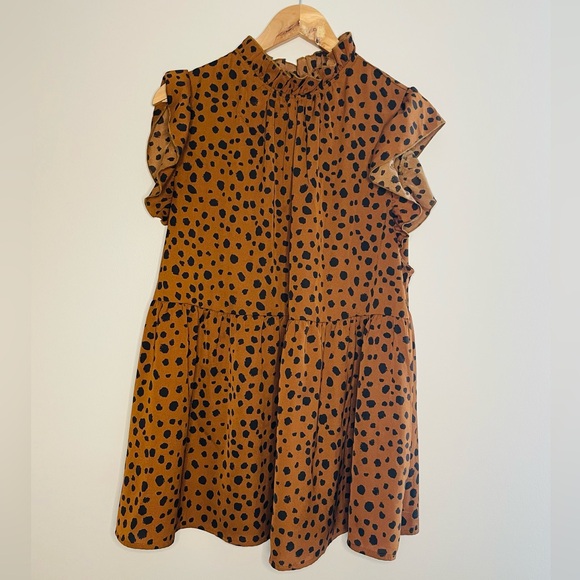 Gorgeous Emory Rose Leopard Print Top - Picture 1 of 7